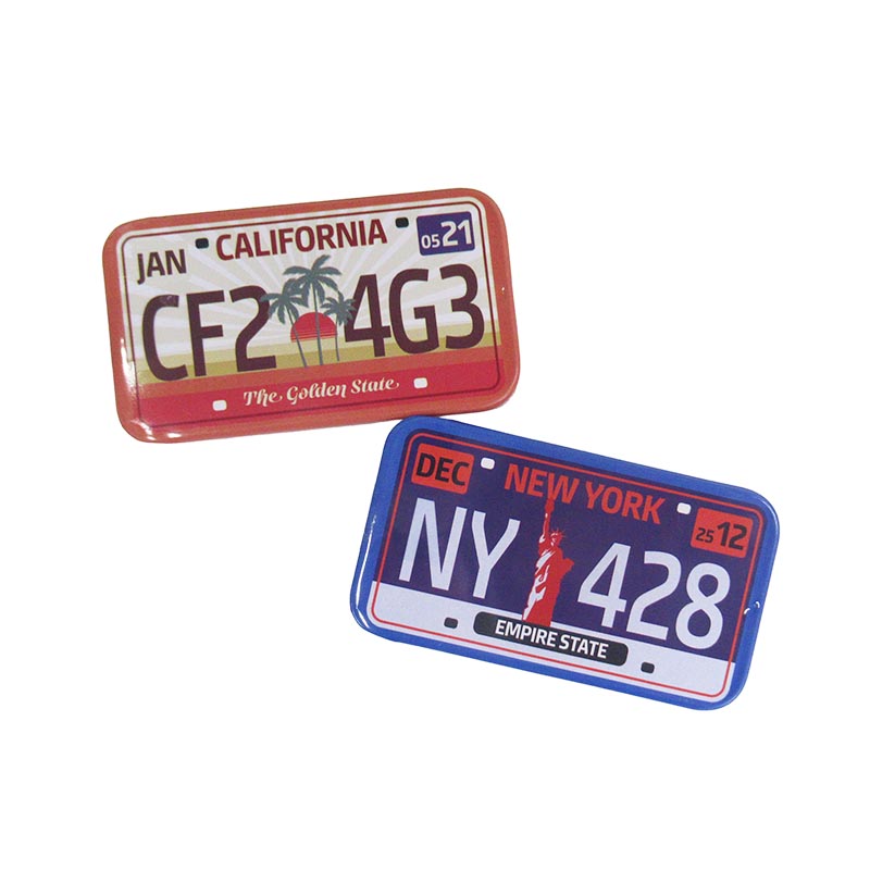 ミニ ナンバープレート缶